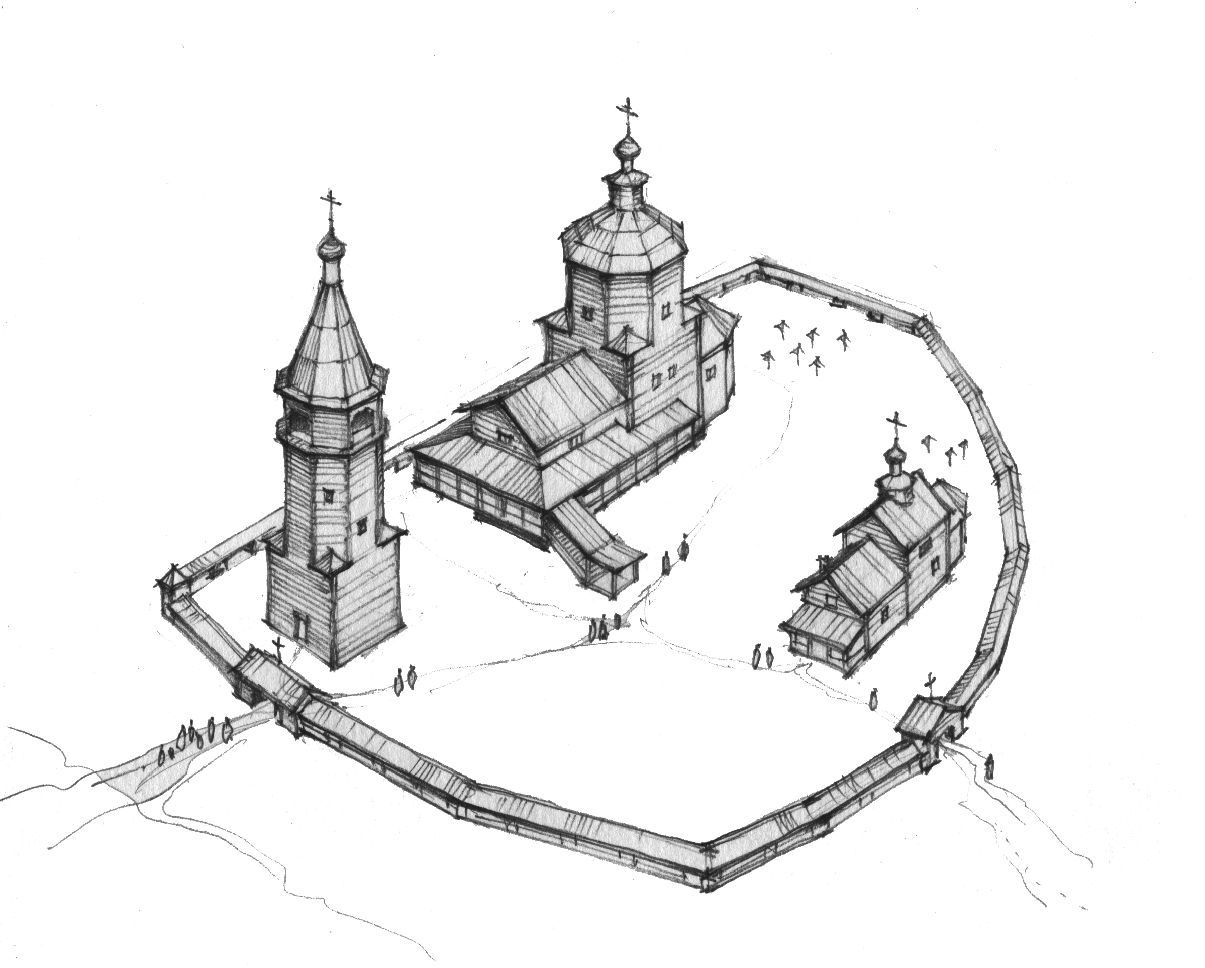 Храмовый комплекс в деревне Рудня-Никитское Московской области